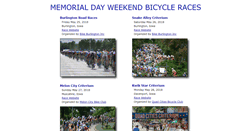 Desktop Screenshot of memorialdayweekendbikeraces.com