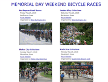 Tablet Screenshot of memorialdayweekendbikeraces.com